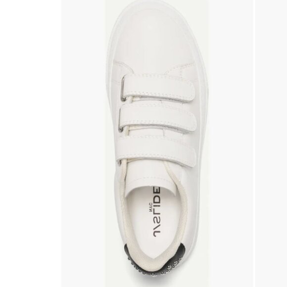 NEW JSLIDES Leather Gennie Sneakers IN white for women 1225 3t7 - Picture 5 of 7